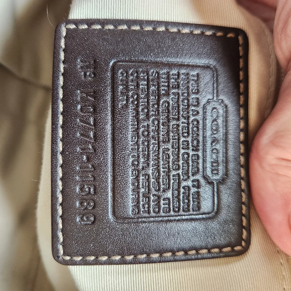 Coach Brown Signature Hampton Satchel Vintage Y2K - Picture 8 of 15